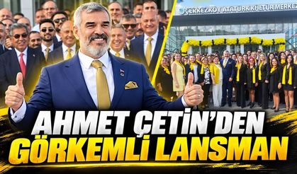 Ahmet Çetin’den görkemli lansman