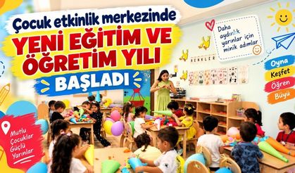 Çocuk etkinlik merkezinde yeni eğitim ve öğretim yılı başladı