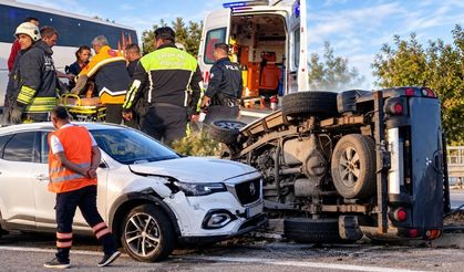 Çocuğun olduğu aracı kaçırıp kaza yapan sürücü yakalandı: 3 yaralı