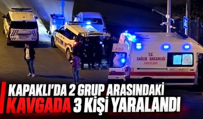 Kapaklı'da 2 grup arasındaki kavgada 3 kişi yaralandı