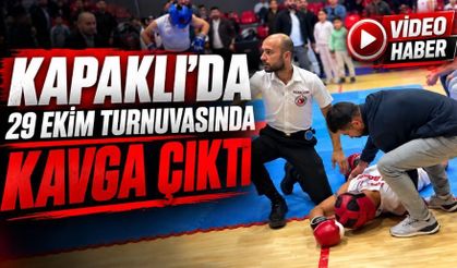 Kapaklı'da 29 Ekim Turnuvası'nda kavga çıktı