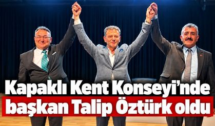 Kapaklı Kent Konseyi’nde başkan Talip Öztürk oldu