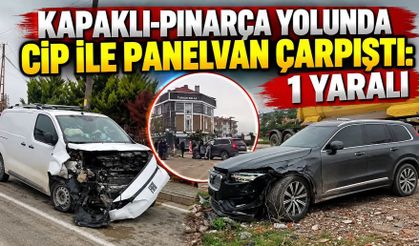 Kapaklı-Pınarça yolunda kaza: 1 kişi yaralandı