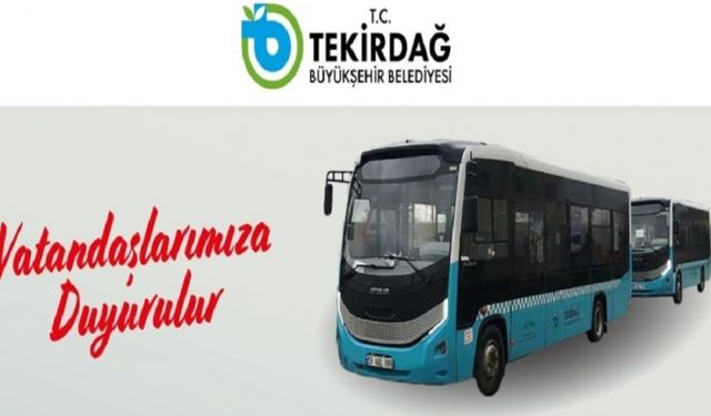 Süleymanpaşa-Kumbağ arasında toplu taşıma hizmeti başladı