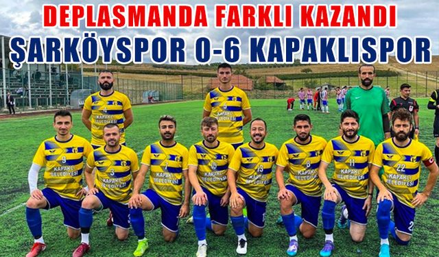 Kapaklıspor'dan 6 gollü galibiyet