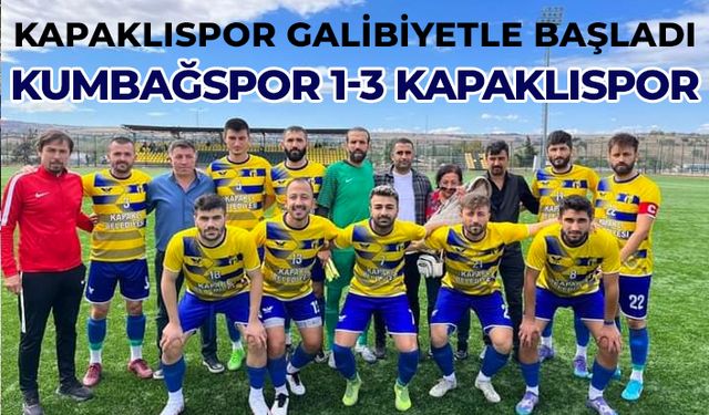 Kapaklıspor sezona 3 gol ve 3 puanla başladı