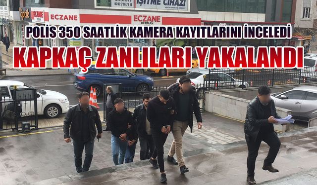 Kapkaç zanlısı 3 kişi yakalandı