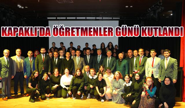 Kapaklı'da Öğretmenler Günü kutlandı