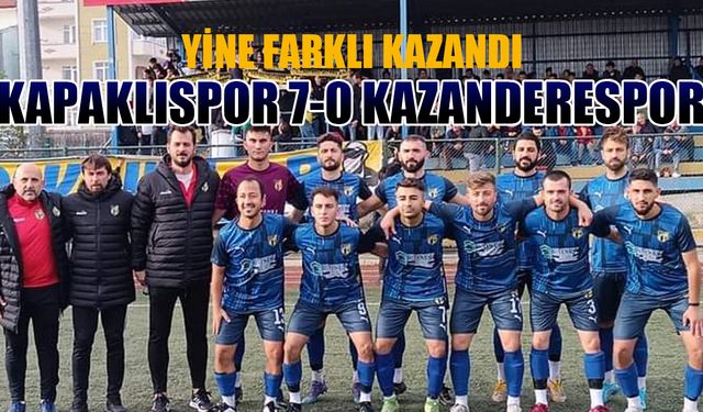 Kapaklıspor farklı galibiyetlerine devam ediyor