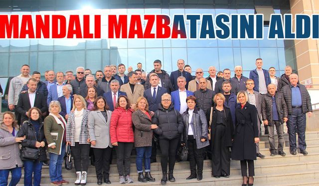 Mandalı mazbatasını alarak göreve başladı