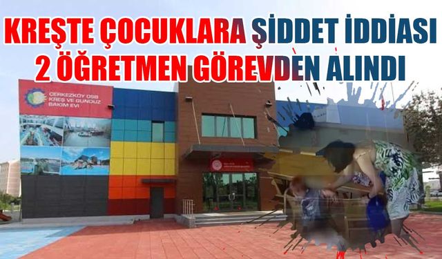 Kreş ve Gündüz Bakımevi'nde çocuklara şiddet iddiası