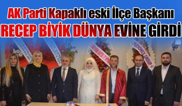 Recep Biyik dünya evine girdi