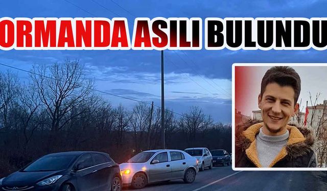 Ormanlık alanda asılı olarak bulundu