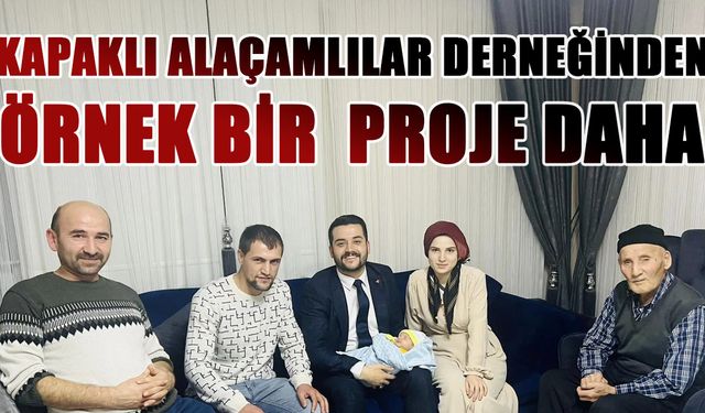 Miniklerin ilk hediyesi Alaçamlılar Derneğinden