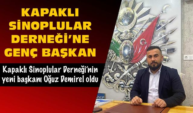 Kapaklı Sinoplular Derneği Başkanı Oğuz Demirel oldu