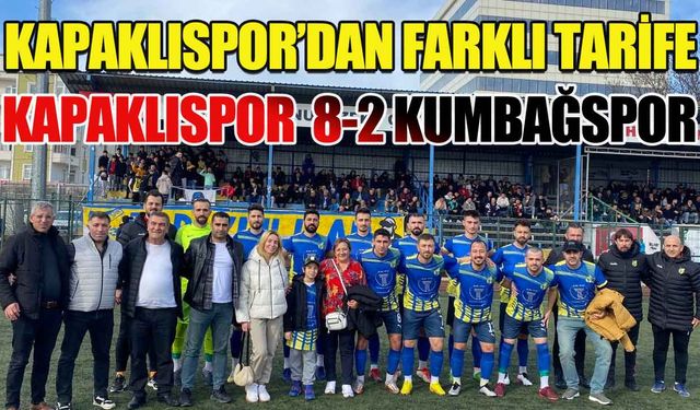 Kapaklıspor'dan ligin 2. yarısına bol gollü başlangıç