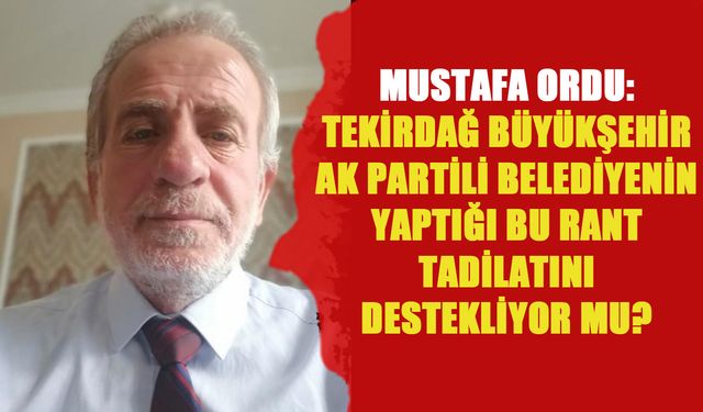 Ordu: Büyükşehir AK Partili belediyenin yaptığı bu rant tadilatını destekliyor mu?