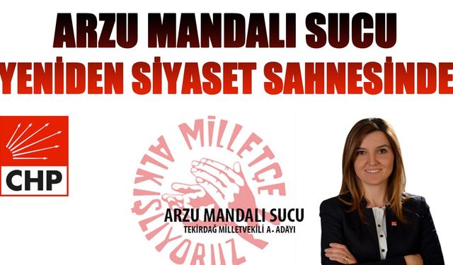 Arzu Mandalı Sucu aday adaylığı için başvuru yaptı