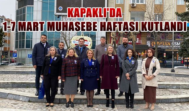 Kapaklı'da 1-7 Mart Muhasebe Haftası kutlandı