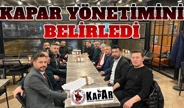 Kapaklı Arama Kurtarma Derneği yönetimini oluşturdu