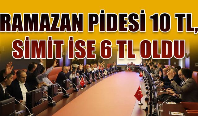 Ramazan Pidesi 10 TL, Simit ise 6 TL oldu