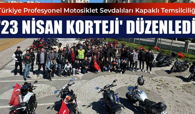 Kapaklı'da Motosiklet Sevdalıları '23 Nisan Korteji' düzenledi