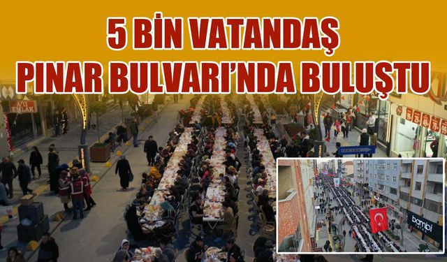 Kapaklı'da yaklaşık 5 bin vatandaş birlikte oruç açtı