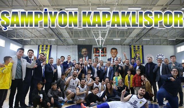 Kapaklı Spor Basketbol Takımı şampiyon oldu