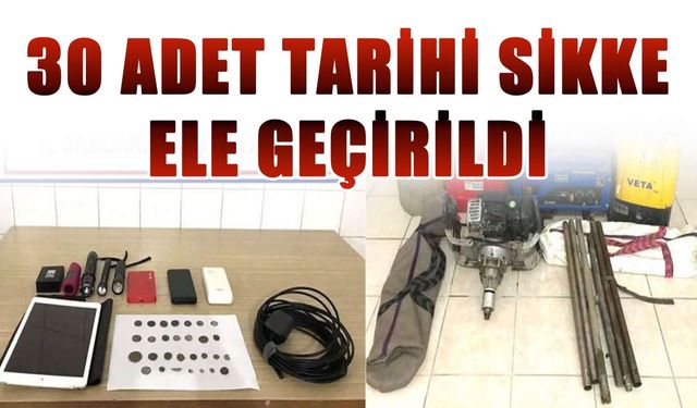 Saray'da 30 adet tarihi sikke ele geçirildi