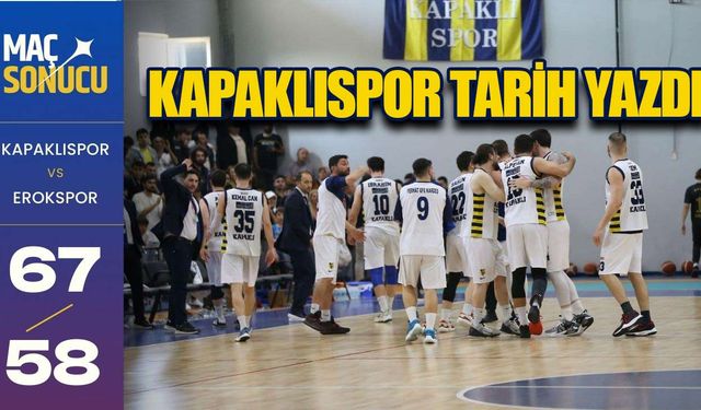 Kapaklıspor tarih yazdı