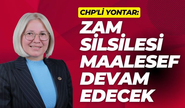 CHP'li Yontar: Zam silsilesi maalesef devam edecek