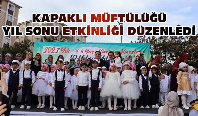 Kapaklı'da müftülük yıl sonu etkinliği düzenledi