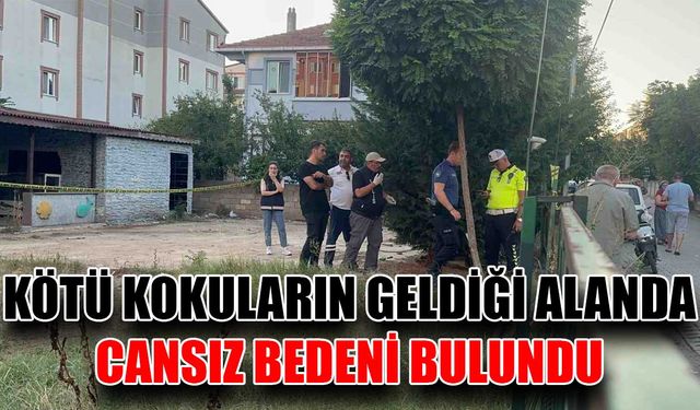 Kötü kokuların geldiği alanda cansız bedeni bulundu