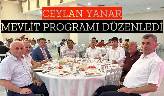 Ceylan Yanar mevlit programı düzenledi