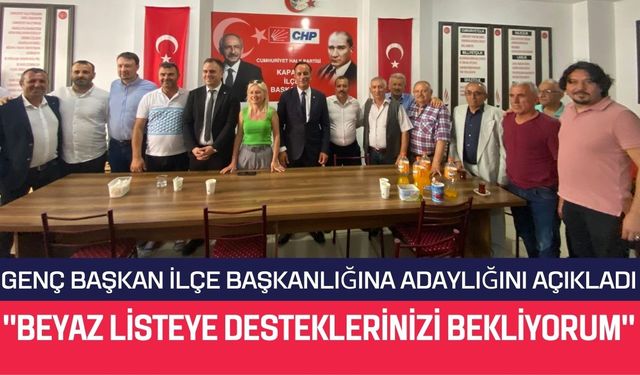 Genç başkan Emir Tarcan adaylığını açıkladı