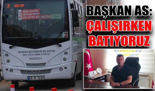 Başkan As: Çalışırken batıyoruz