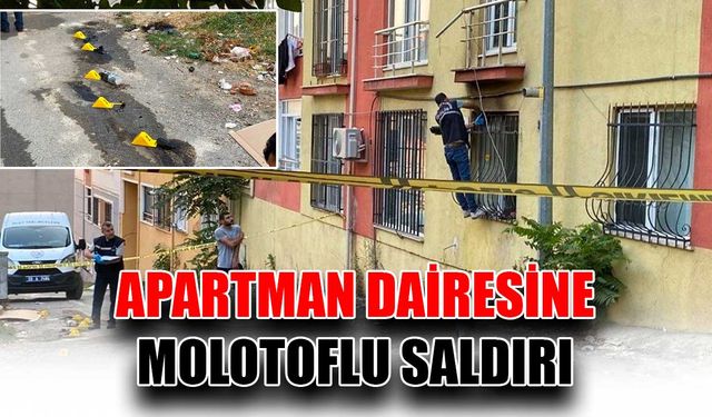 Apartman dairesine molotoflu saldırı