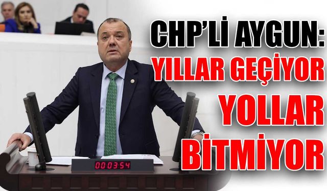 CHP’li Aygun: Yıllar geçiyor, yollar bitmiyor