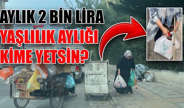 Aylık 2 bin lira yaşlılık aylığı kime yetsin?