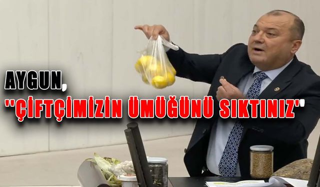 Aygun: Çiftçimizin ümüğünü sıktınız'