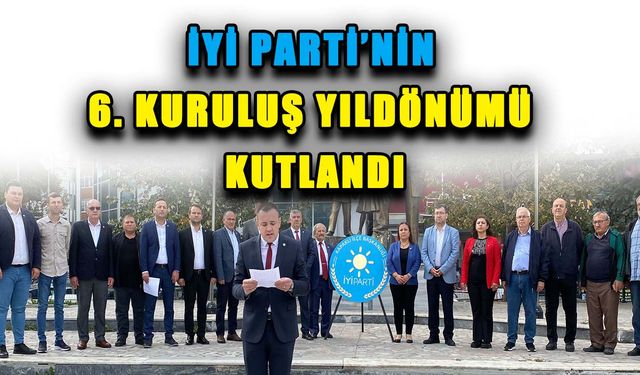 Kapaklı'da İYİ Parti’nin 6. kuruluş yıldönümü kutlandı