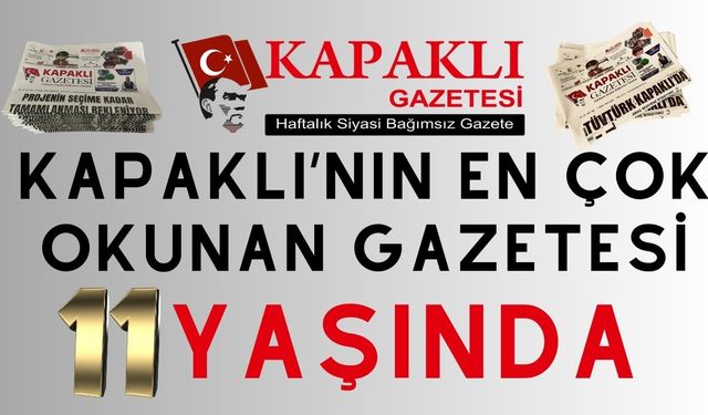 Kapaklı Gazetesi 11 yaşında