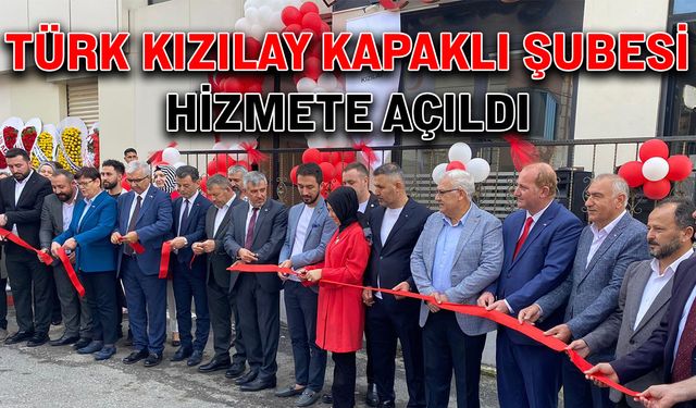 Türk Kızılay Kapaklı Şubesi hizmete açıldı