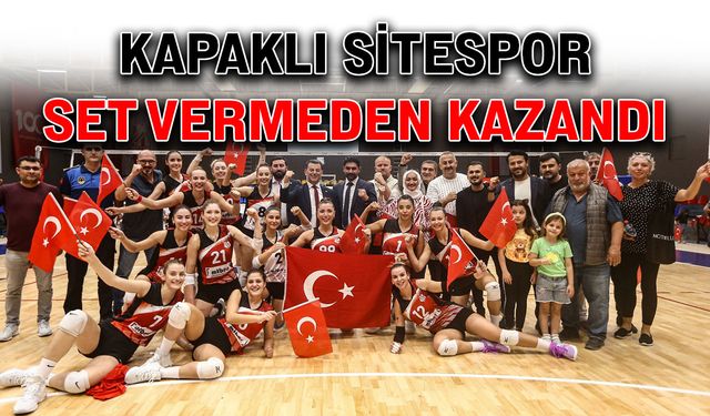 Kapaklı Sitespor set vermeden kazandı