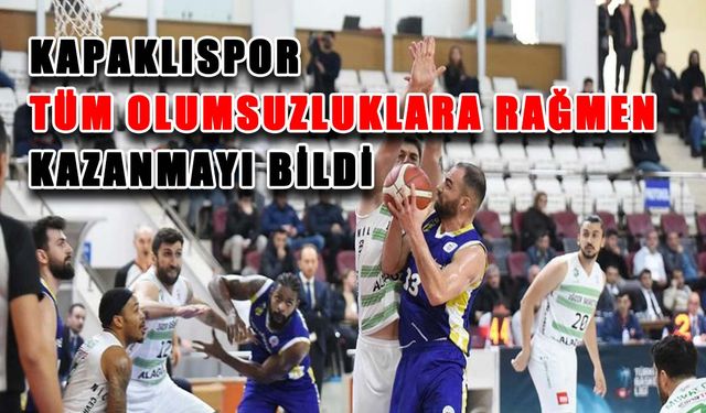 Kapaklıspor tüm olumsuzluklara rağmen kazanmayı bildi