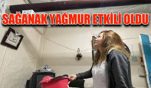 Sağanak yağmur etkili oldu