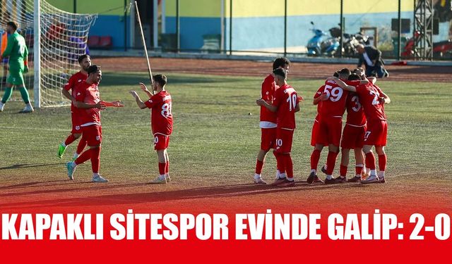 Kapaklı Sitespor evinde galip: 2-0