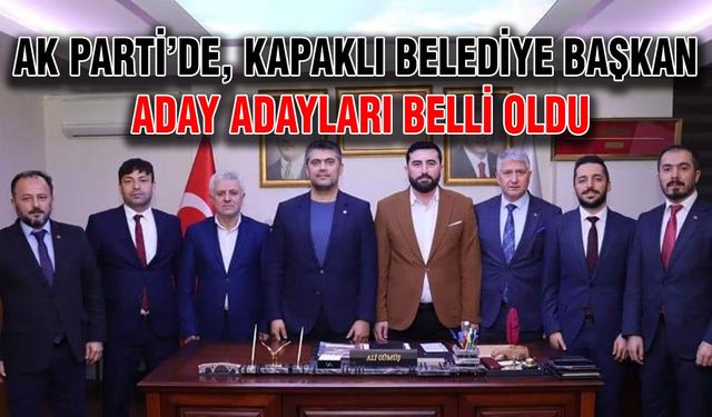 AK Parti’de Kapaklı Belediye Başkan Aday Adayları belli oldu