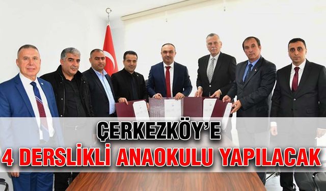 Çerkezköy’e 4 derslikli Anaokulu yapılacak