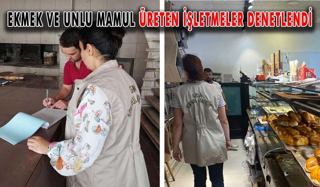 Ekmek ve unlu mamul üreten işletmeler denetlendi